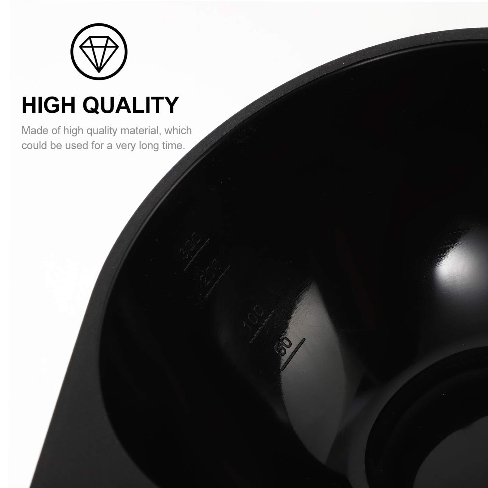 FRCOLOR 4PCS Plastic Hair Color Mixing Bowls - Professional Hair Dye Tint Bowls for DIY, Salon & Barber Use - Perfect for At-Home Hair Coloring & Professional Styling