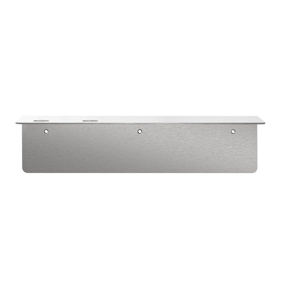 PRE ORDER DESIGNSTUFF Dual Soap Dispenser Holder - Brushed Steel Finish | Modern Bathroom & Kitchen Organizer for Liquid Soap & Lotion Dispensers