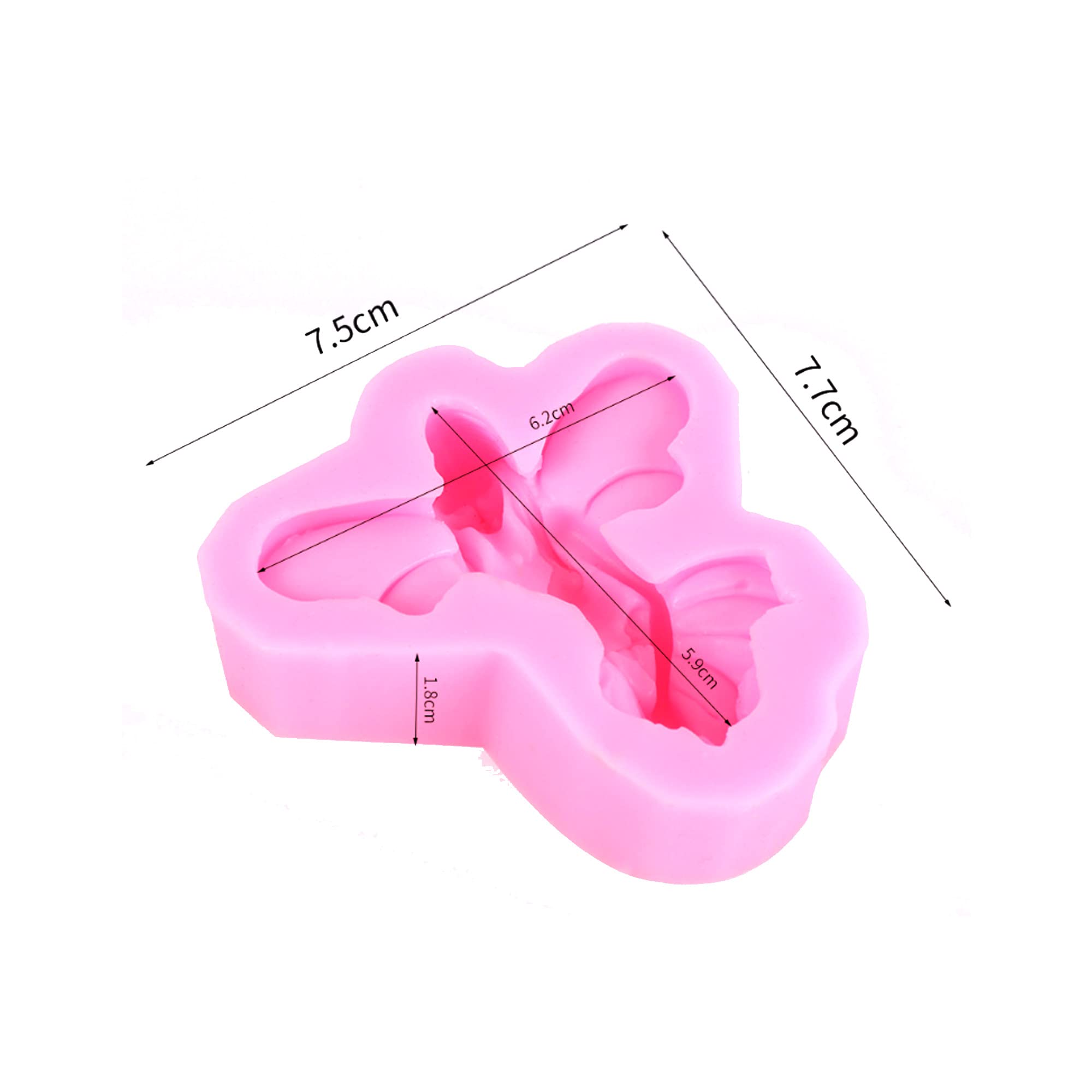 Butterfly Fairy Angel Silicone Cake Mold - Fondant Decorations, Cupcake Toppers, Polymer Clay Crafts, Resin Jewelry Making - Perfect for Birthday Cakes, Wedding Desserts & DIY Craft Projects