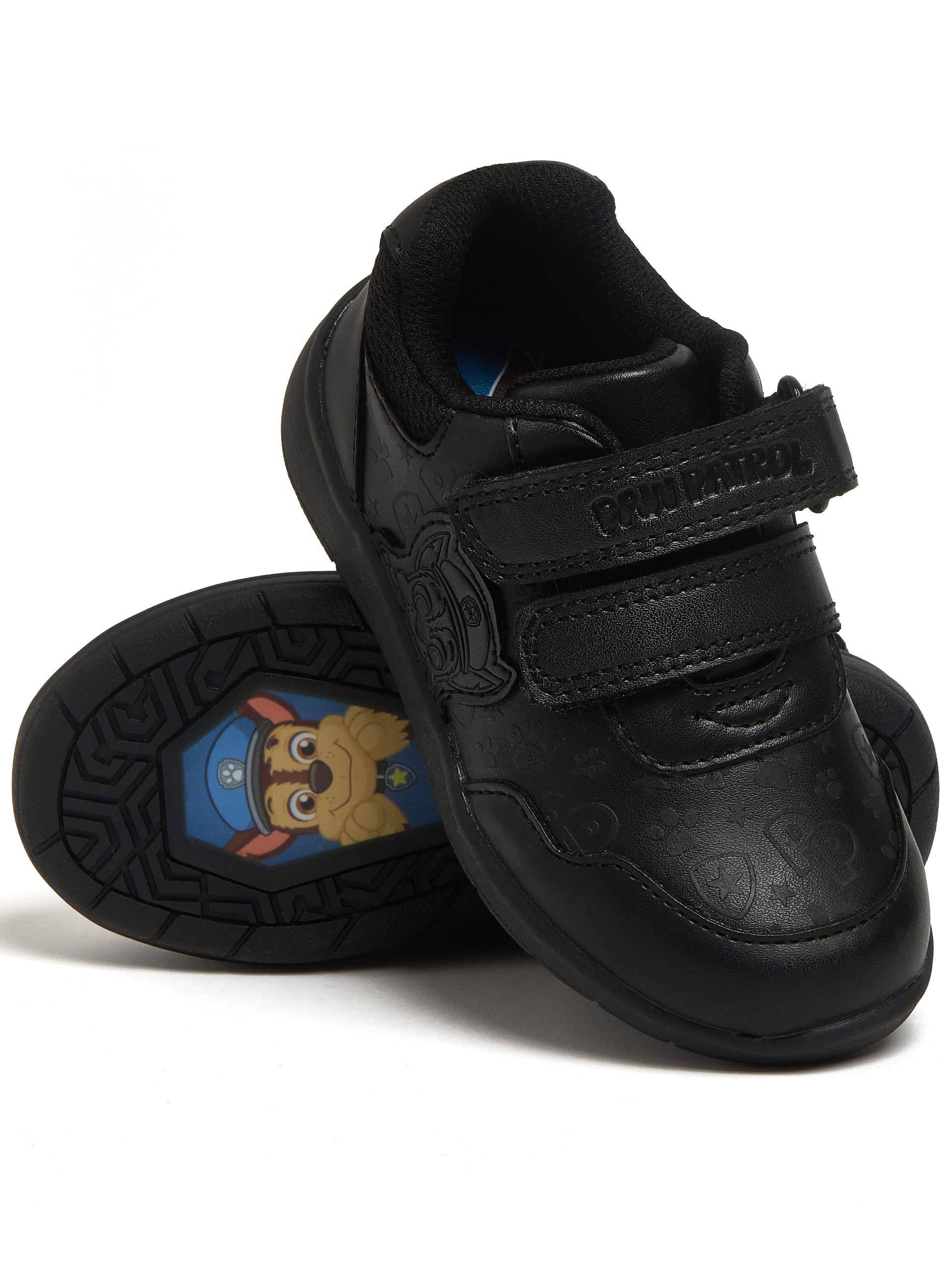 Paw Patrol Boys School Shoes - Chase Boys Trainers for Kids | Official Licensed Back to School Sneakers | Comfortable Lightweight Shoes for School, Play & Daily Wear