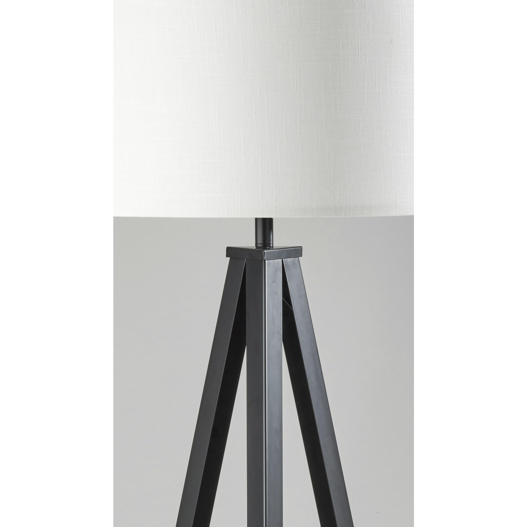 ADESSO Warren Shelf Floor Lamp - Modern Adjustable LED Reading Light for Living Room, Bedroom & Office - Perfect for Reading, Working & Relaxing