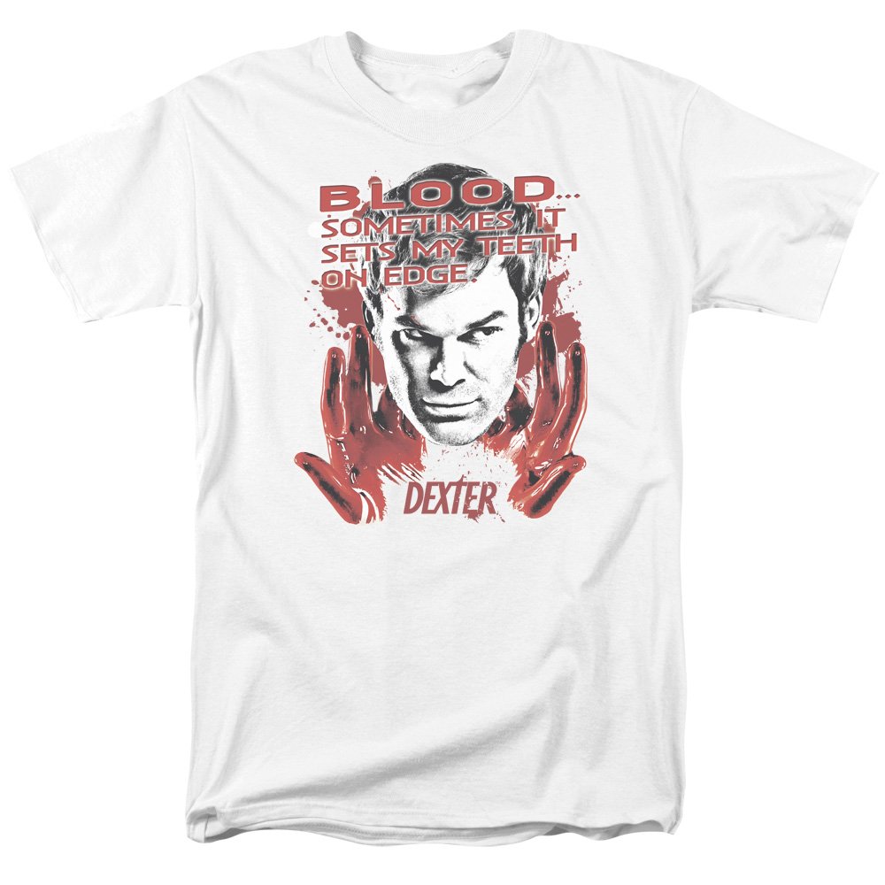 Dexter Blood Print Unisex T-Shirt for Men & Women - Casual Wear, Halloween Costume, TV Show Fan Merchandise