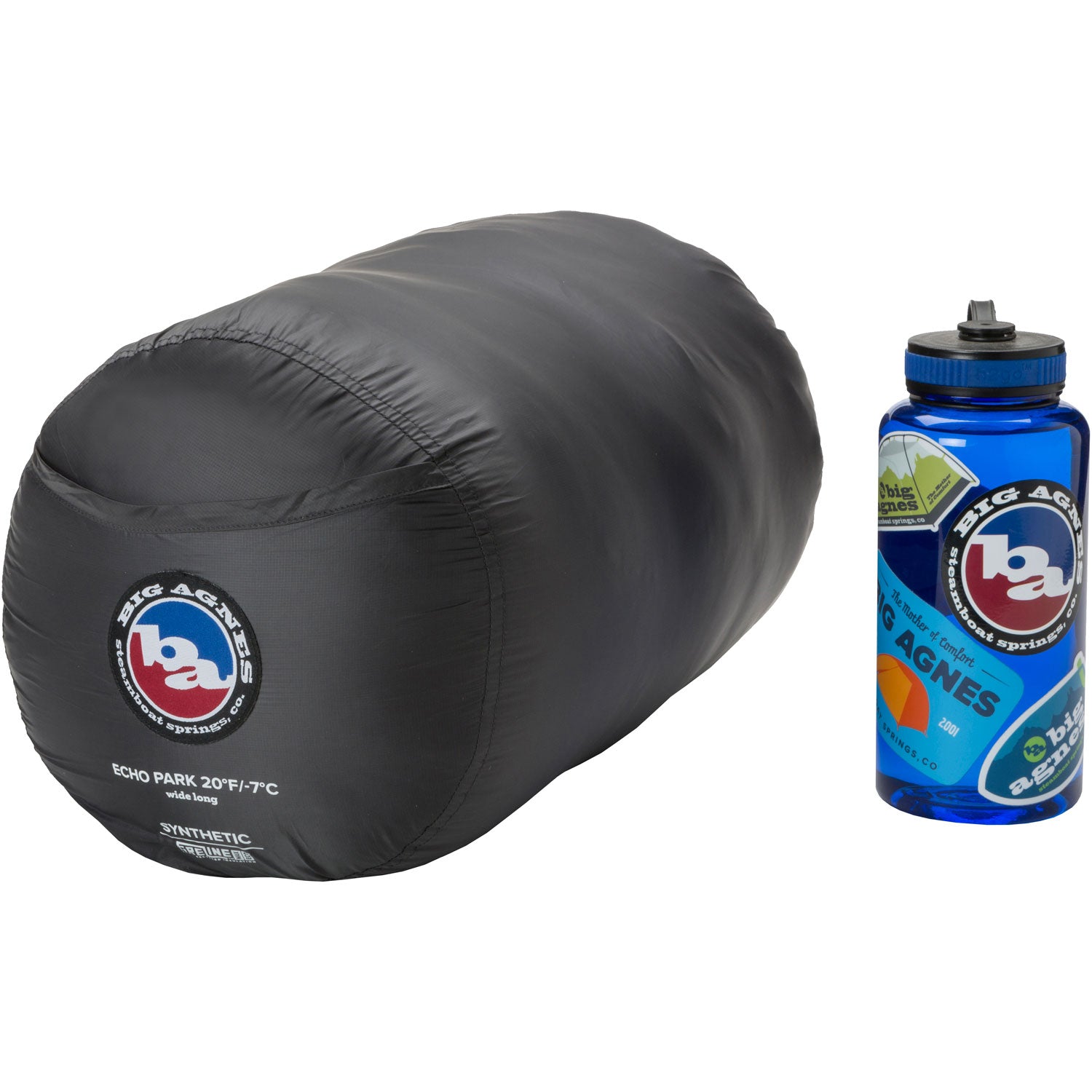 Big Agnes Echo Park 35 Degree Synthetic Sleeping Bag - Lightweight & Water-Resistant for Camping, Hiking & Backpacking - Perfect for Outdoor Adventures