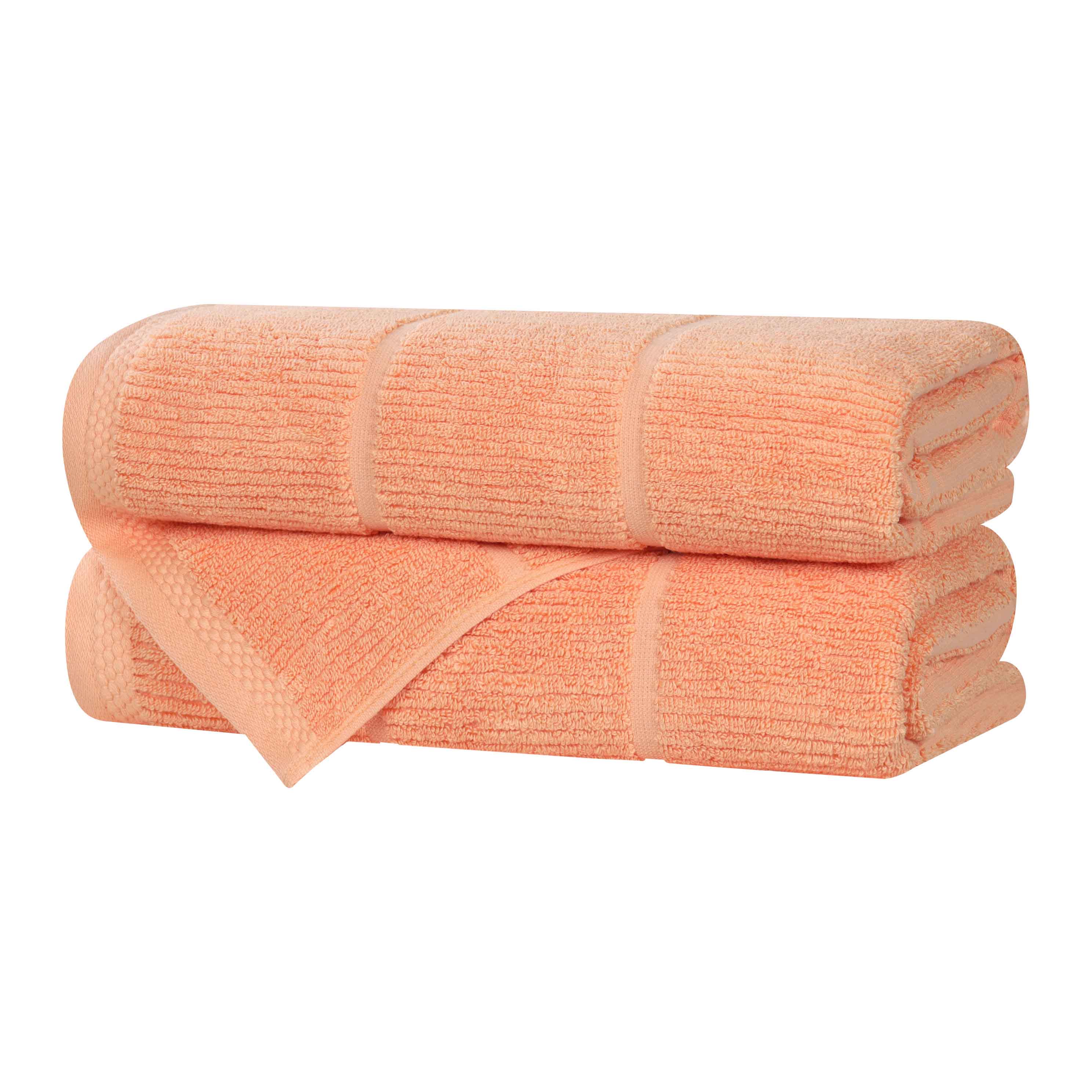 Milo Smart Twist Cotton Bath Towels - Ultra Soft & Absorbent, Set of 2 (24x48 Inches) - Perfect for Spa, Bathroom & Beach Use