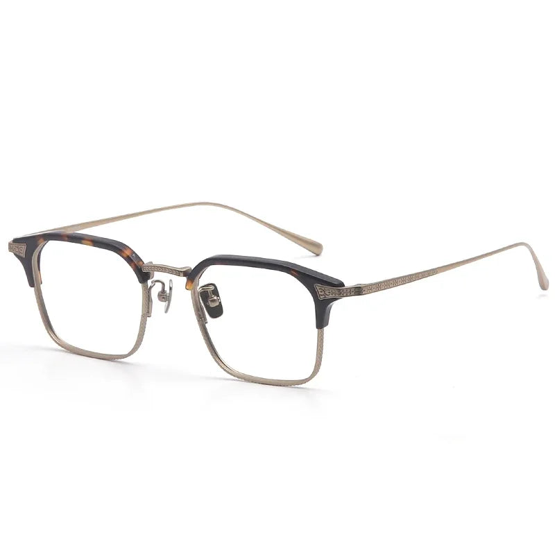 Stylish Aror Unisex Full Rim Square Titanium Acetate Eyeglasses Frame 494200 - Lightweight & Durable for Work, Reading & Everyday Fashion