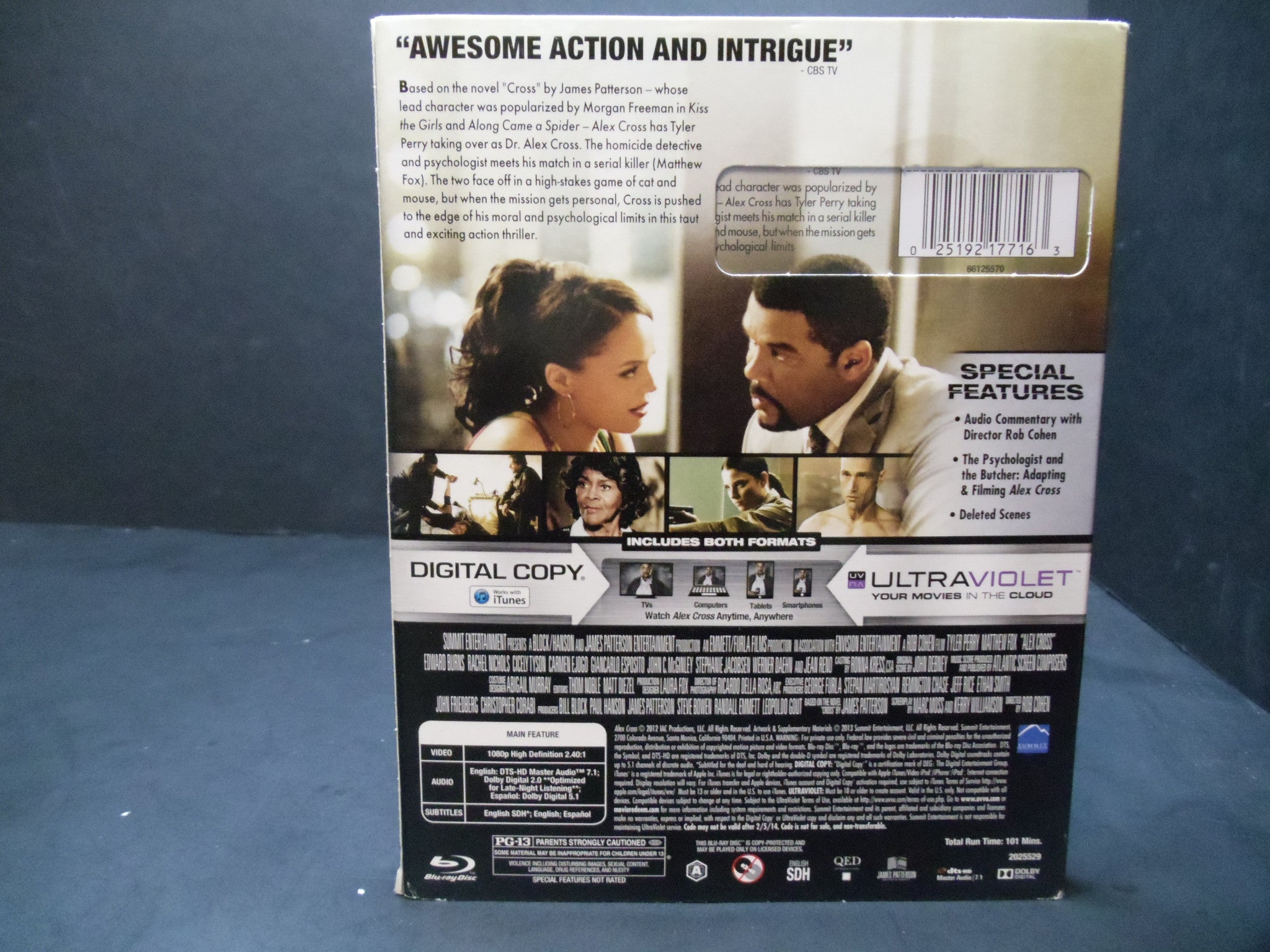 Alex Cross (2013) Blu-ray - Crime Thriller Movie Starring Tyler Perry - Perfect for Home Theater & Movie Night Entertainment