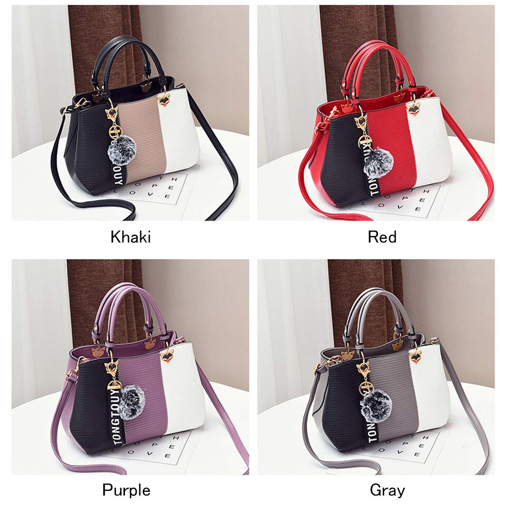 Stylish Women's PU Leather Handbags - Fashionable Satchel & Shoulder Tote Purses for Work, Travel & Everyday Use