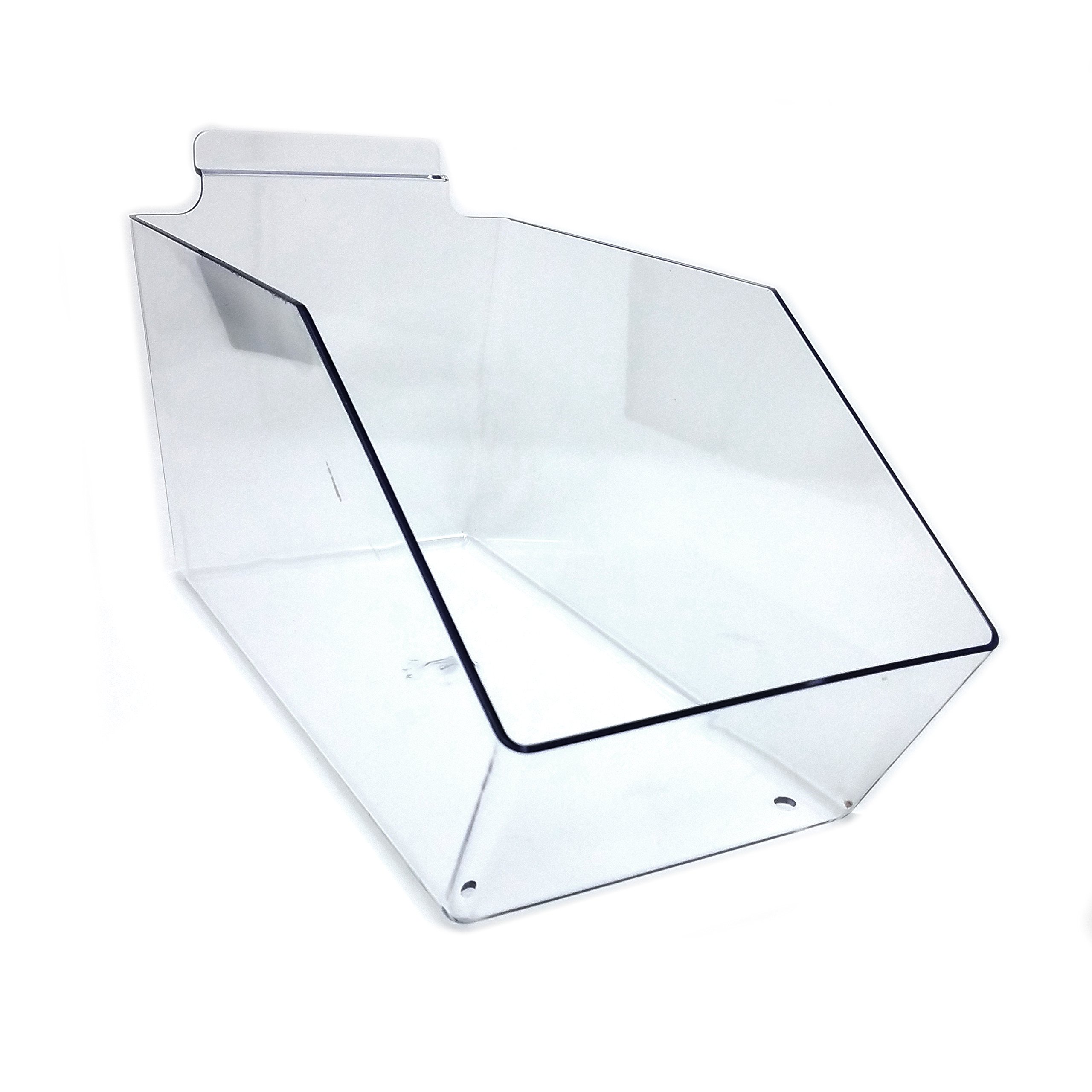 Clear Acrylic Gridwall Bins for Retail Display - 6