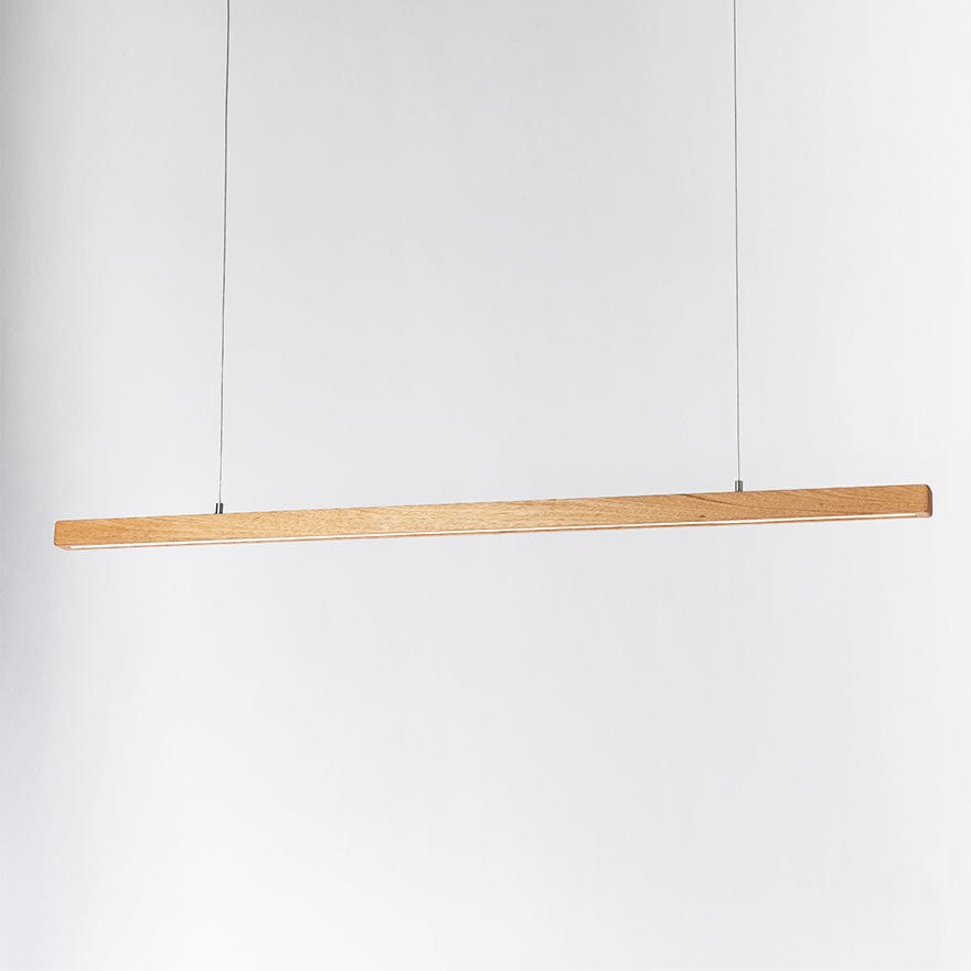 2BY5 Round Edge LED Linear Pendant Light - Modern Minimalist Fixture for Kitchen Island, Dining Room & Office Lighting