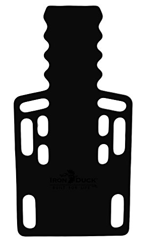Iron Duck 35955-P-Black Ultra Short Spine Board - Emergency Spinal Immobilization Backboard with Speed Clip Pins for EMS, First Responders & Rescue Teams - Ideal for Trauma Care, Patient Transport & Emergency Medical Situations