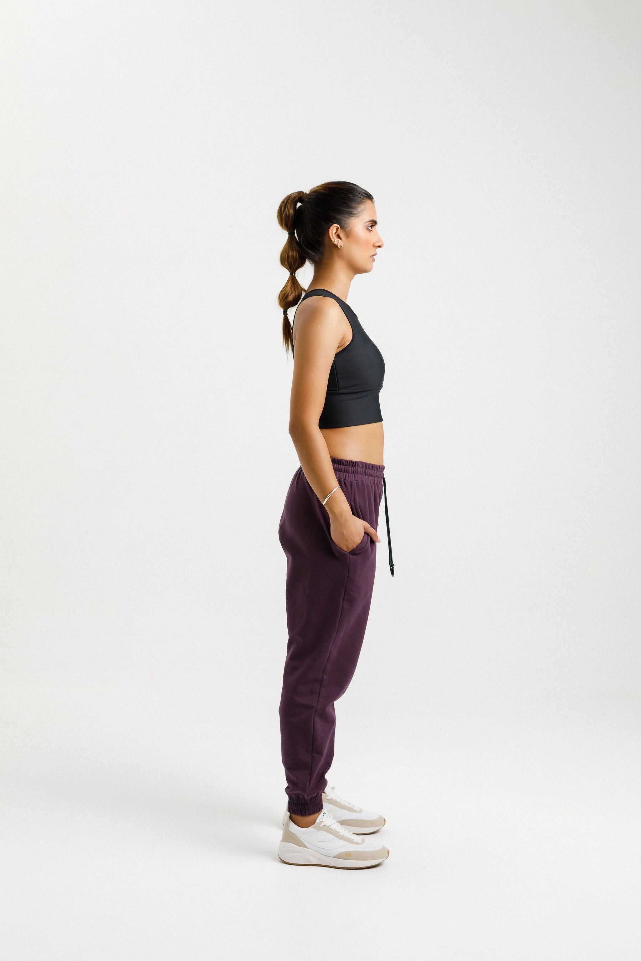 Premium Parker Pants for Women - Soft Stretch Comfortable Trousers in Elegant Plum Color | Perfect for Office Wear, Business Casual & Everyday Outfits