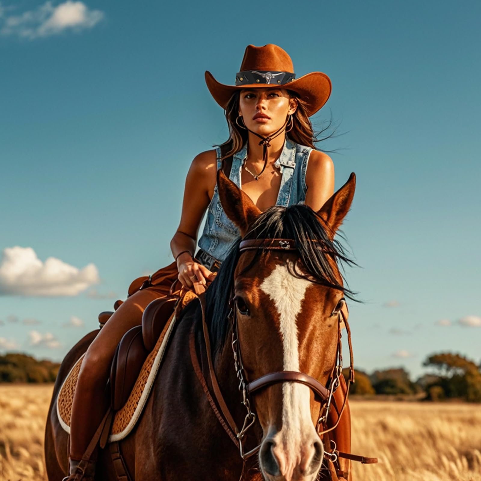 Choyaxo 6-Pack Western Cowboy Hat Bands - Stylish Embroidered Hat Belts for Women & Men | Perfect for Rodeo, Country Music Festivals & Western Fashion