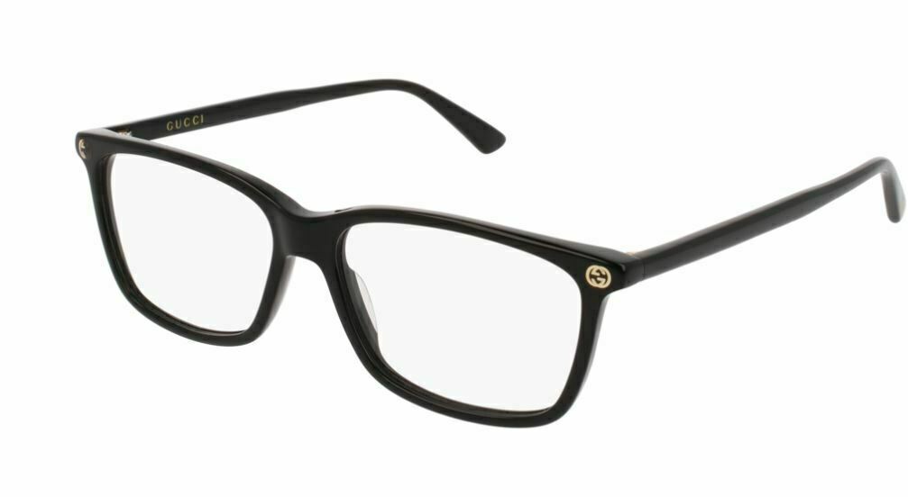 Gucci GG 0094 O 001 Black Rectangular Eyeglasses for Women & Men | Luxury Designer Sunglasses for Fashion, Work & Everyday Wear