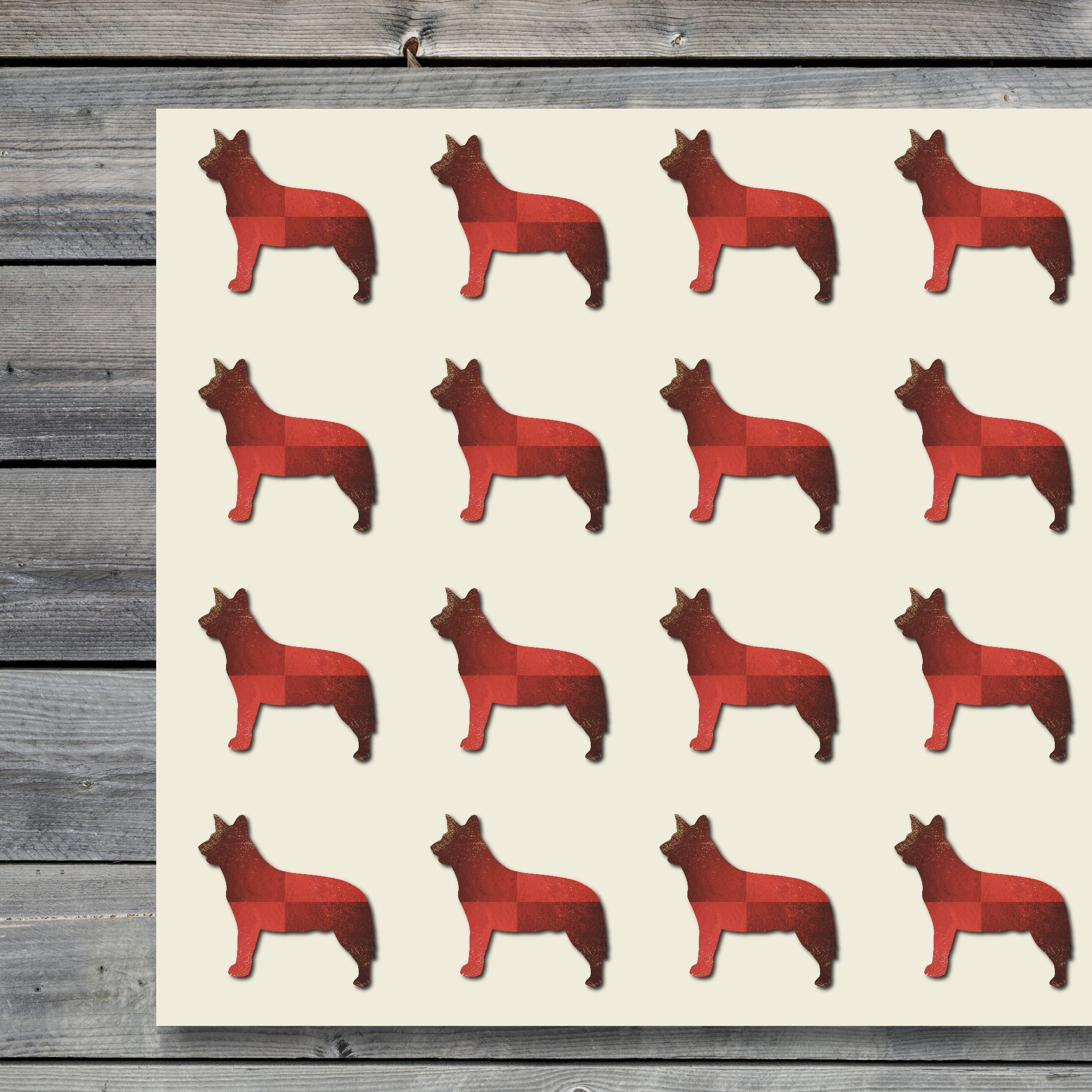 Australian Cattle Dog Stickers Pack of 30 - 1.5 Inch Premium Vinyl Decals for Scrapbooking, DIY Crafts, Party Decorations, Laptop & Water Bottle Stickers - Perfect for Pet Lovers and Stationery Enthusiasts