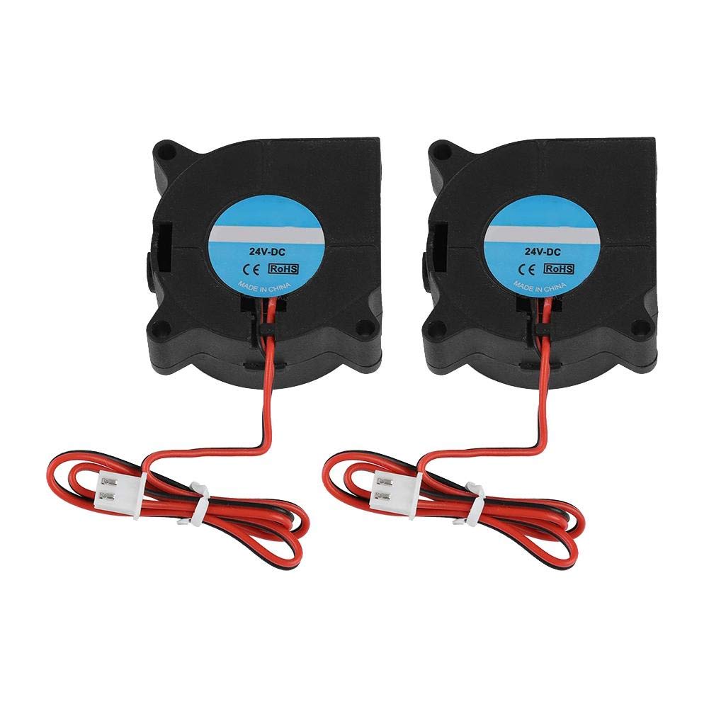 2 Pack 40x40x20mm 24V DC 3D Printer Cooling Fan - High Speed Turbo Blower Fan for Creality Ender 3, CR-10, Anycubic - Perfect for Nozzle & Electronics Cooling, 3D Printing Accessories
