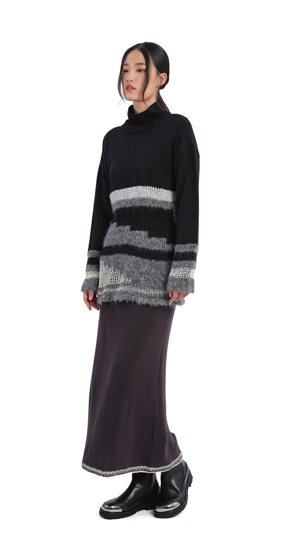 Soft & Cozy Mix Yarn Sweater for Women - Trendy Knit Pullover for Fall & Winter | Perfect for Casual Outfits, Office Wear & Holiday Gatherings