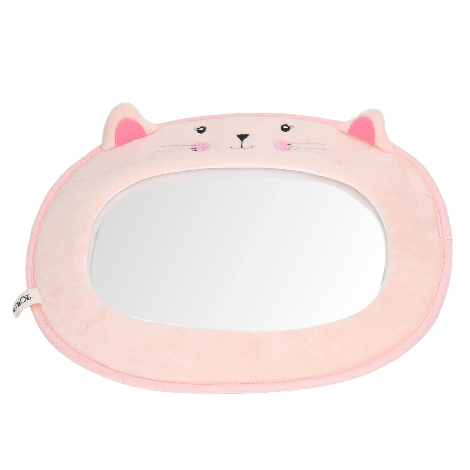Hyuduo 3D Cartoon Cat Design Baby Safety Mirror - Acrylic Car Backseat Rearview Mirror for Infant Observation - Perfect for Parents to Monitor Baby in Rear-Facing Car Seats