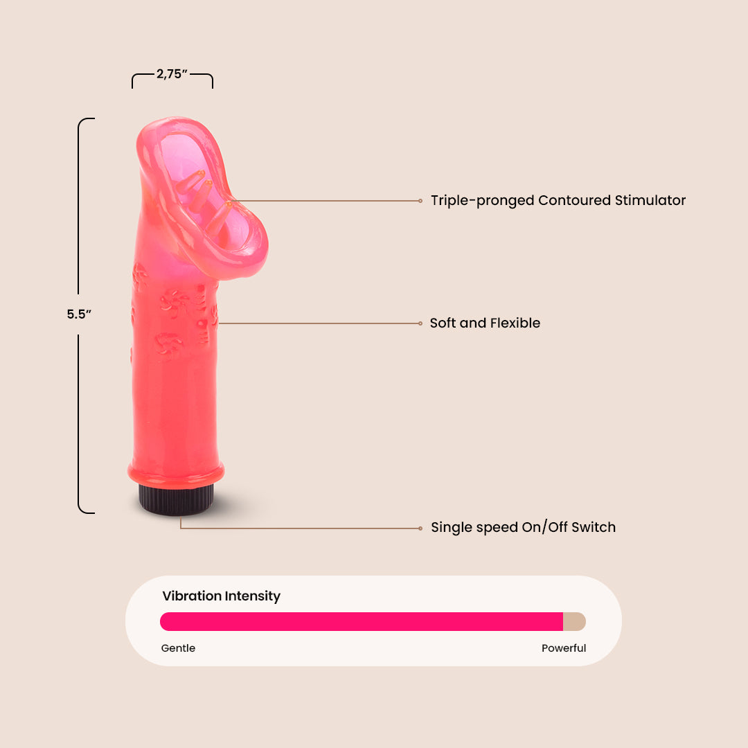 CalExotics Climactic Climaxer - Textured Soft Outer Mouth for Enhanced Pleasure | Perfect for Couples & Solo Play