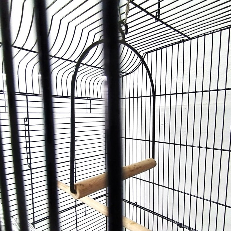 DAYANG 614 Large Black Bird Cage 47x36x92cm - Spacious Aviary for Parrots, Cockatiels & Finches - Perfect for Home, Garden or Pet Store Display
