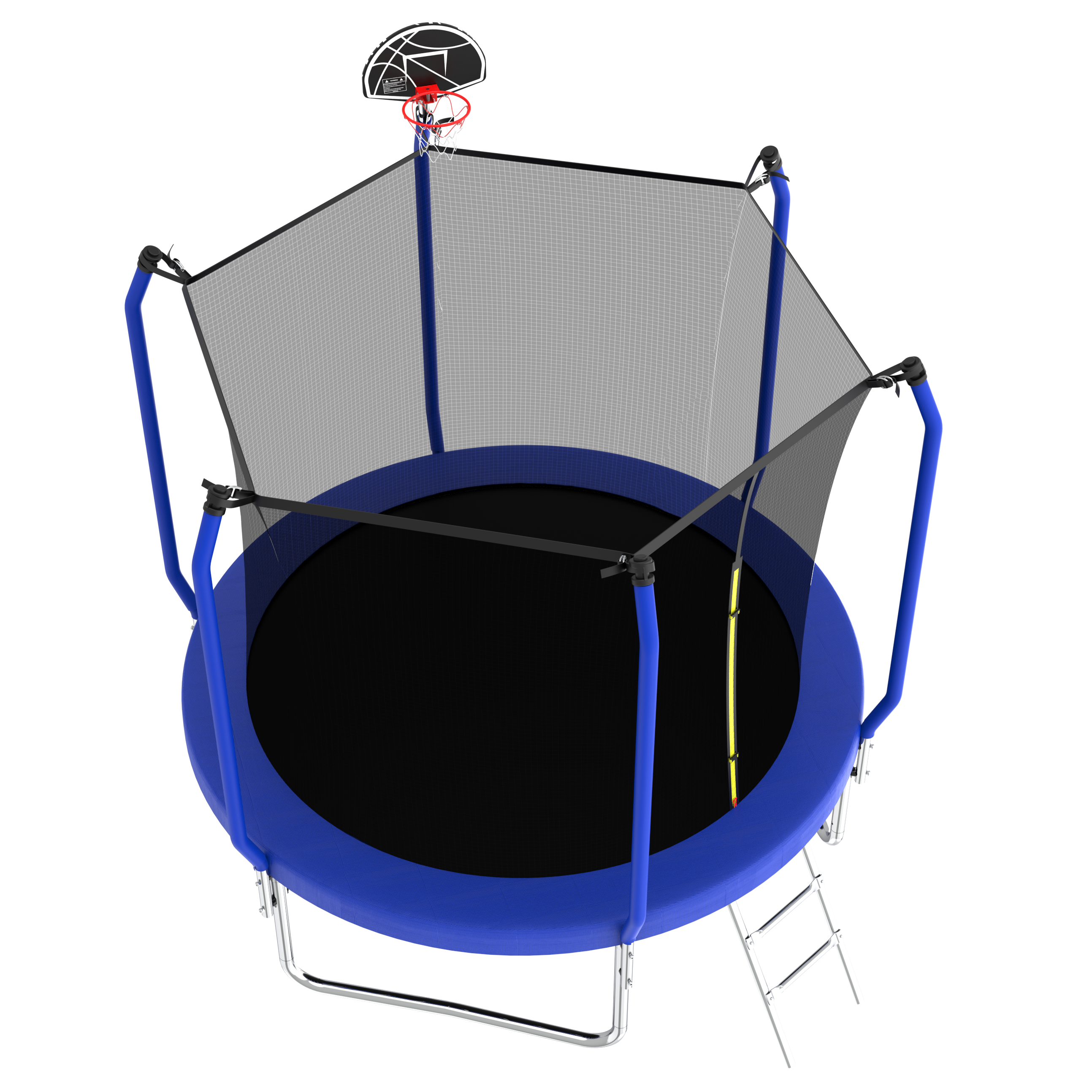 10FT Outdoor Trampoline with Basketball Hoop & Safety Enclosure Net - ASTM Approved Heavy-Duty Jumping Mat for Kids & Adults - Perfect for Backyard Fun, Exercise & Family Bonding