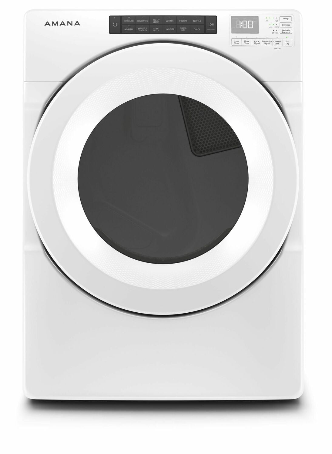 Amana NED5800HW 7.4 Cu. Ft. Front Load Electric Dryer with Sensor Drying Technology - White | Perfect for Laundry Rooms & Apartments | Energy Efficient & Space Saving