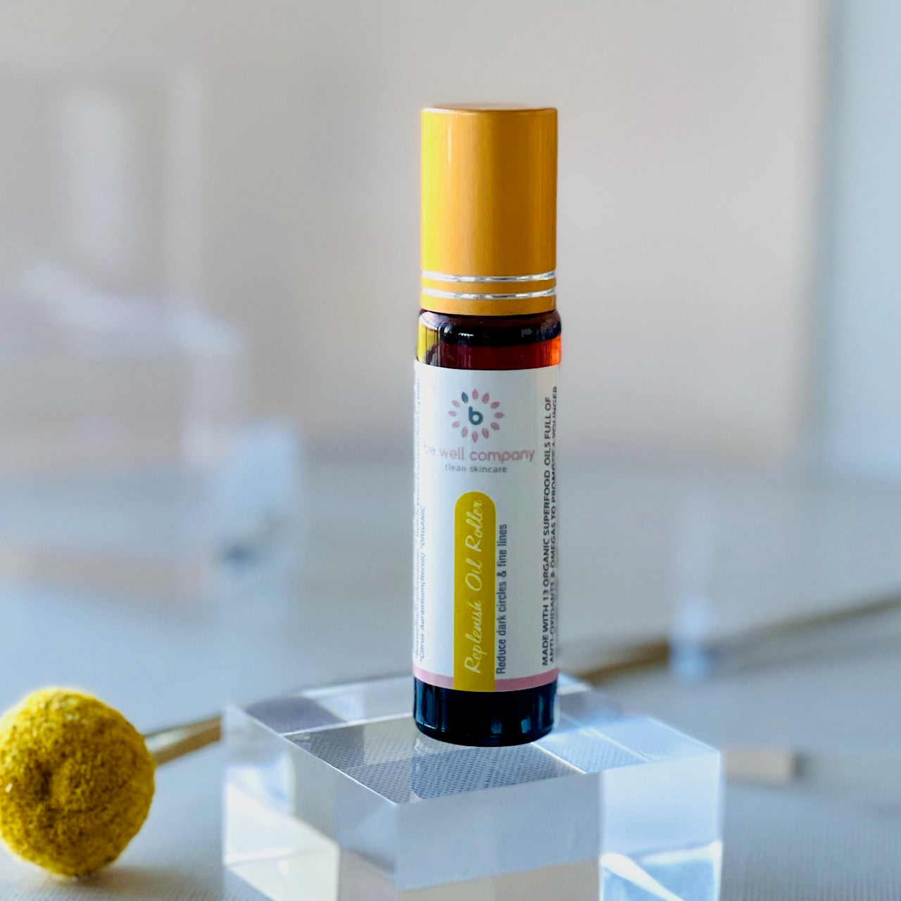 Replenishing Facial Oil Roller - Hydrating & Anti-Aging Skin Care Tool for Dry Skin - Perfect for Night Routine & Travel Skincare