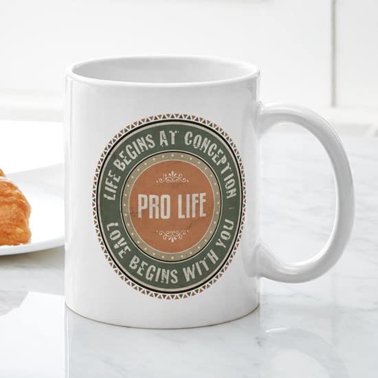 Pro Life Ceramic Coffee Mug 11 oz (325 ml) - Perfect for Tea, Hot Cocoa & Office Use - CafePress