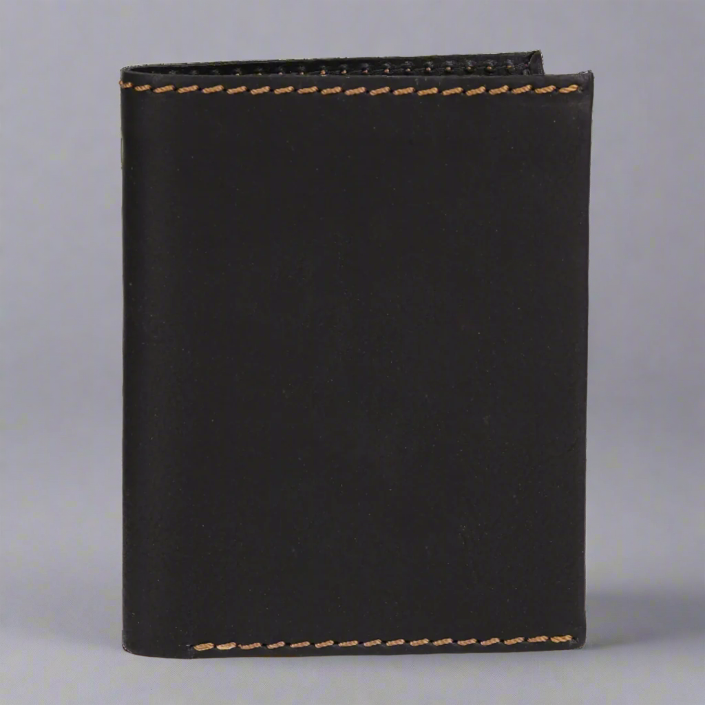MET Men's Upright Coin Leather Wallet - Slim RFID Blocking Bifold Wallet for Cash & Cards - Perfect for Everyday Use, Travel, and Business
