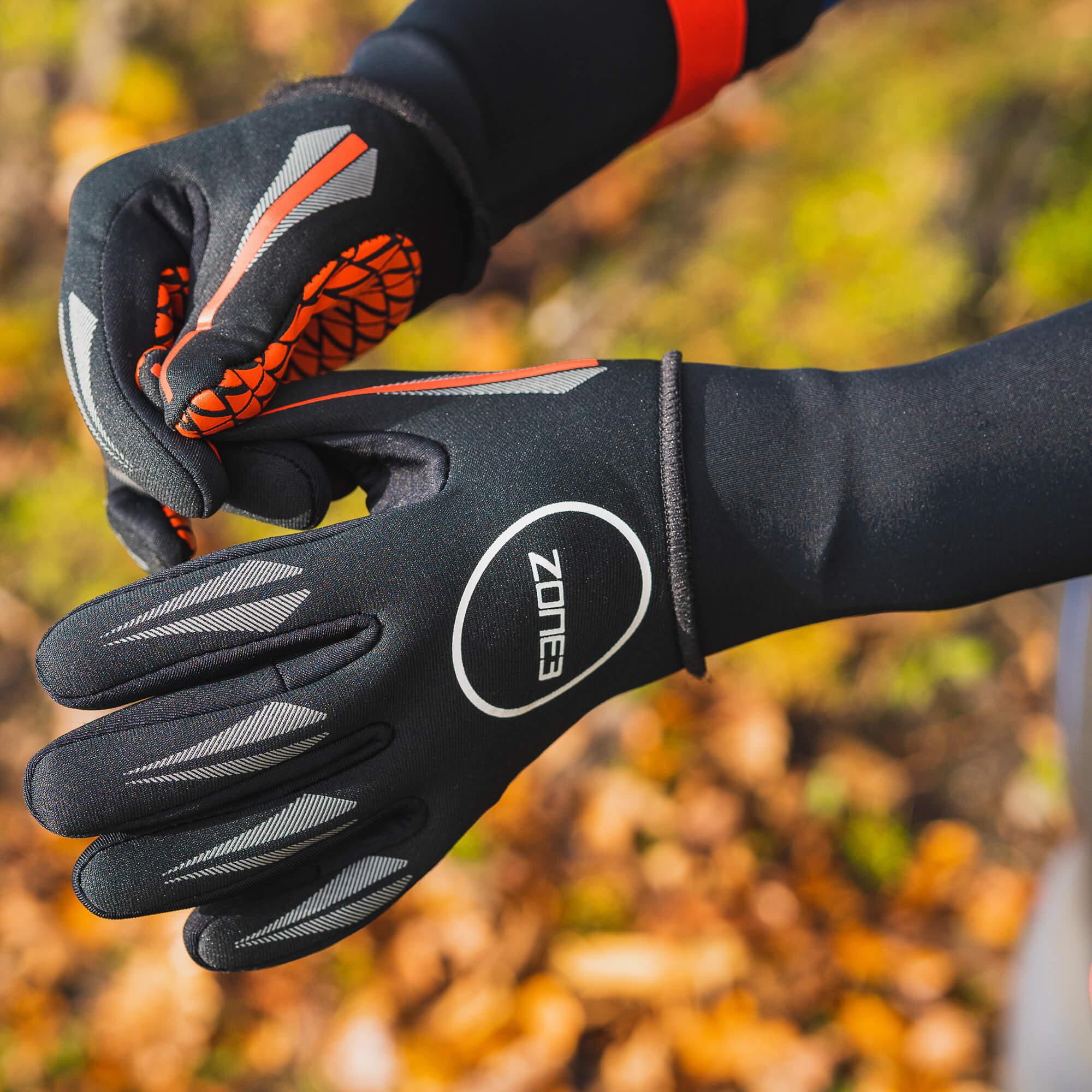 Zone3 Neoprene Swim Gloves for Cold Water Swimming & Triathlon - Thermal Protection & Enhanced Grip for Open Water, Pool Training & Winter Sports