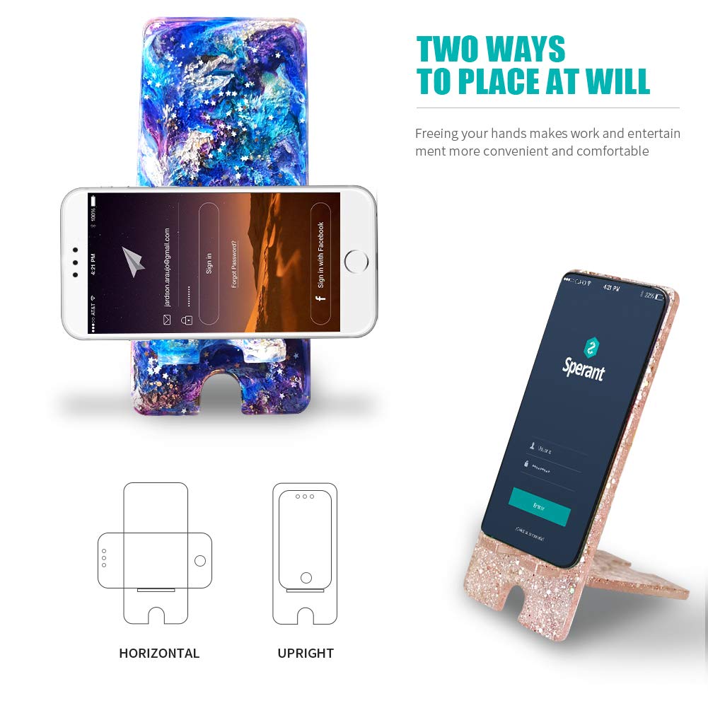 Premium Silicone Resin Phone Stand Mold - DIY Epoxy Resin Craft Holder for Smartphones | Perfect for Crafting, Desk Organizers & Gift Making