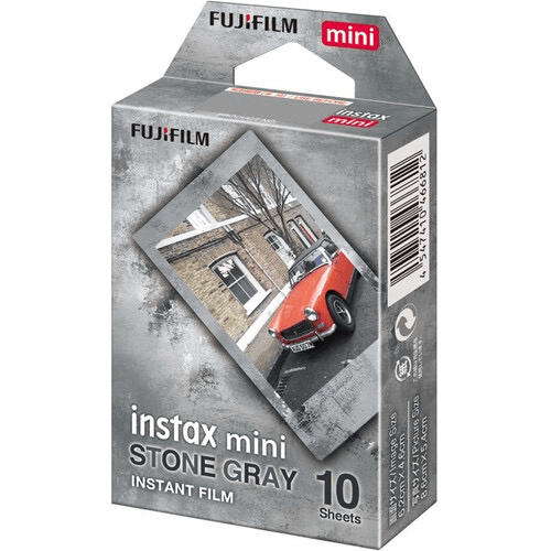 FUJIFILM INSTAX Mini Stone Gray Instant Film - 10 Exposures | Compatible with INSTAX Mini Cameras | Perfect for Parties, Travel & Memory Keeping