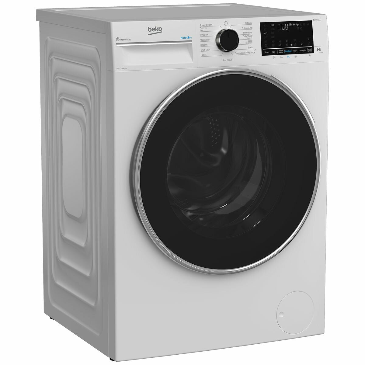 Beko 9kg Front Load Washing Machine with Autodose & Steam - BFLB902ADW - Energy Efficient, Quiet Operation for Apartments & Small Homes