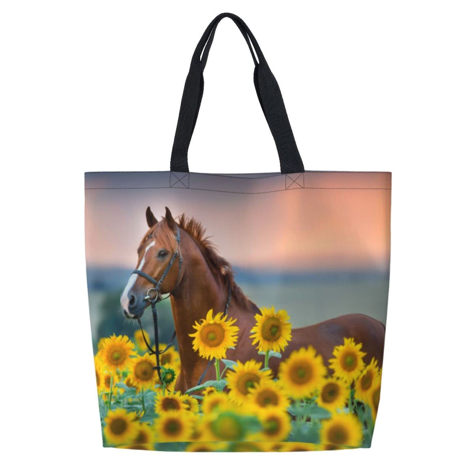 Foruidec Large Canvas Tote Bag for Women - Reusable Multipurpose Shoulder Handbag, Casual Shopping Grocery Bag for Outdoor, Travel, Beach and Daily Use