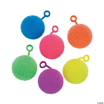 12 Pack Porcupine Balls - Bulk Puffer Yo-Yo Toys for Kids Party Favors & Classroom Rewards - Includes Display Box - Fun Stress Relief & Sensory Play Toys