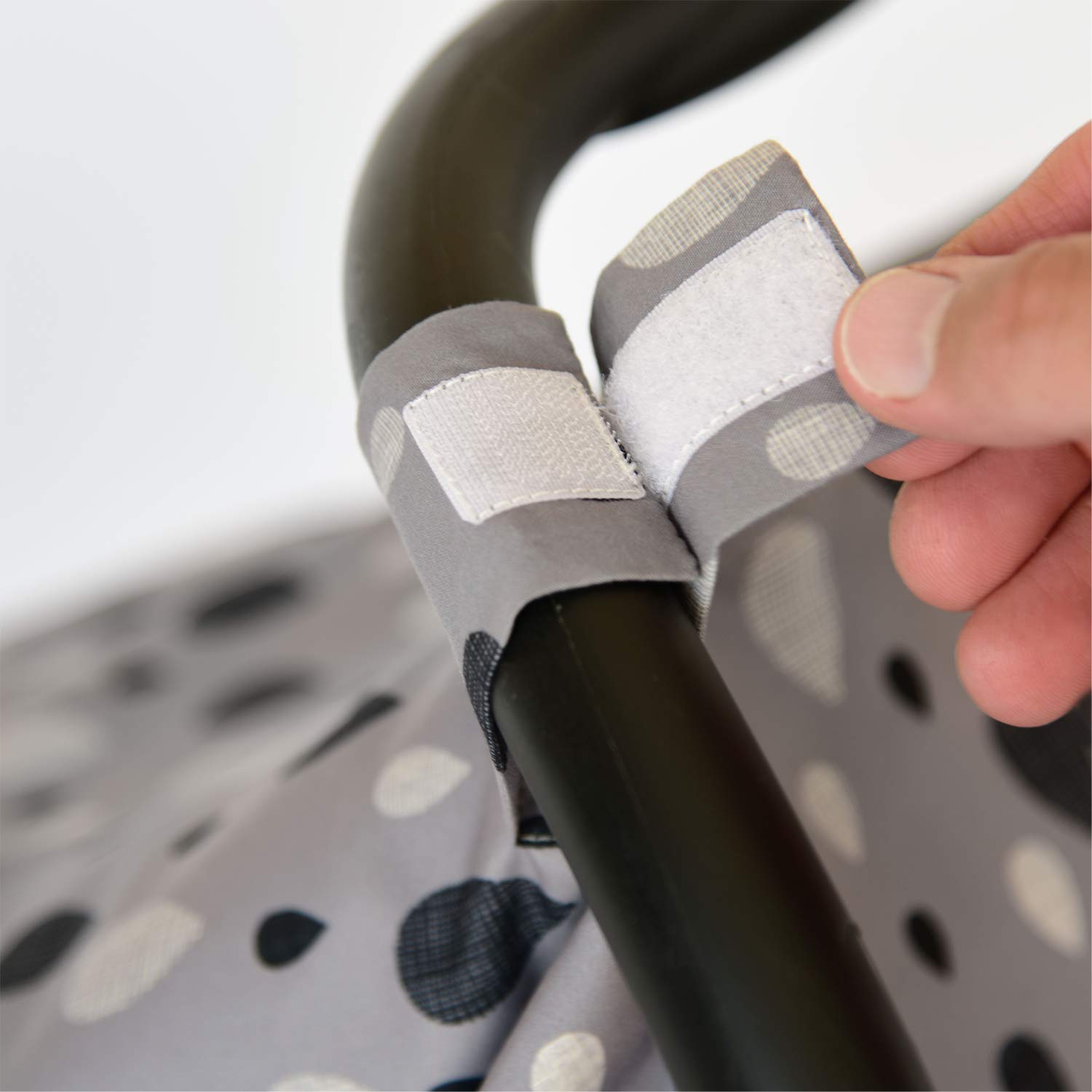 Travel Bug Full Coverage Car Seat Cover - Baby Canopy with UPF 50+ Sun Protection - Perfect for Strollers, Shopping Carts & Outdoor Adventures