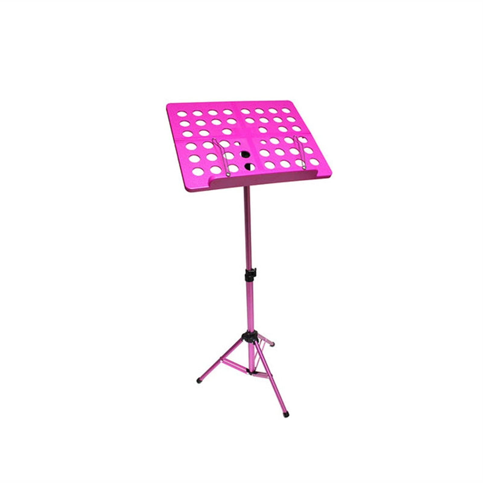 Adjustable Pink Aluminum Alloy Music Stand - Portable Folding Sheet Music Holder for Piano, Guitar, Violin & Guzheng | Perfect for Home Practice, School Performances & Outdoor Concerts