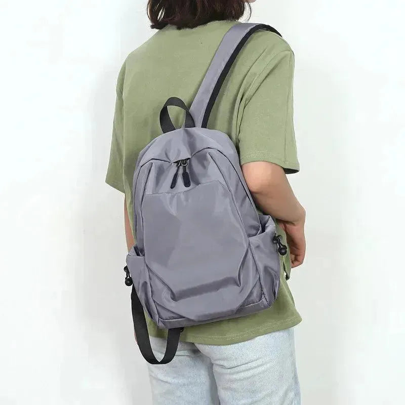 Stylish Mini Men's Canvas Backpack - Lightweight Durable Travel Daypack for College, Work & Outdoor Adventures