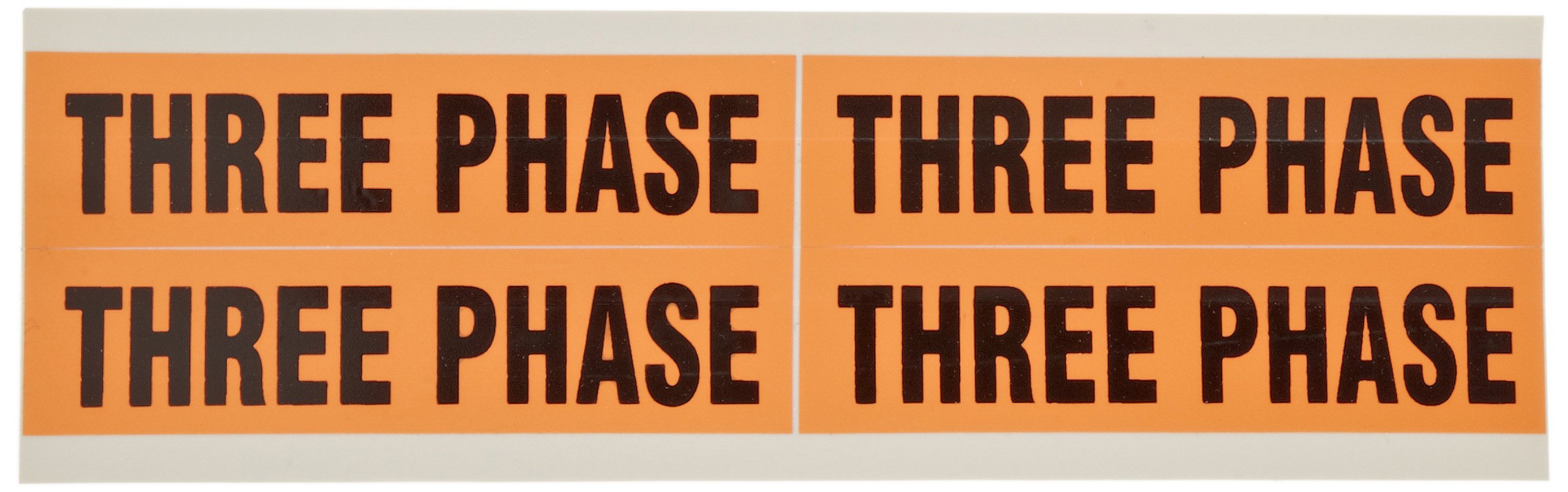 21378 Voltage Marker - Three Phase Electrical Label (5 Cards, 4 Markers per Card) for Industrial Equipment, Circuit Breakers & Electrical Panel Identification