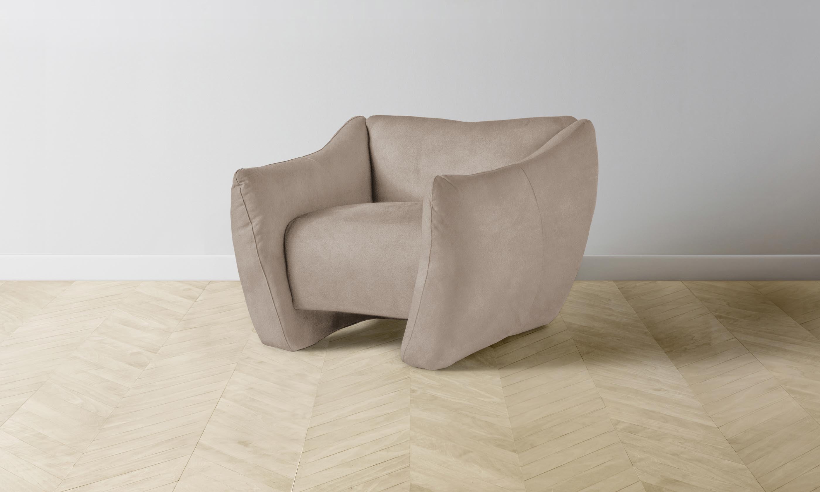 Premium Nubuck Leather Bond Chair in Fawn - Stylish & Comfortable Modern Office Chair for Home & Workspace