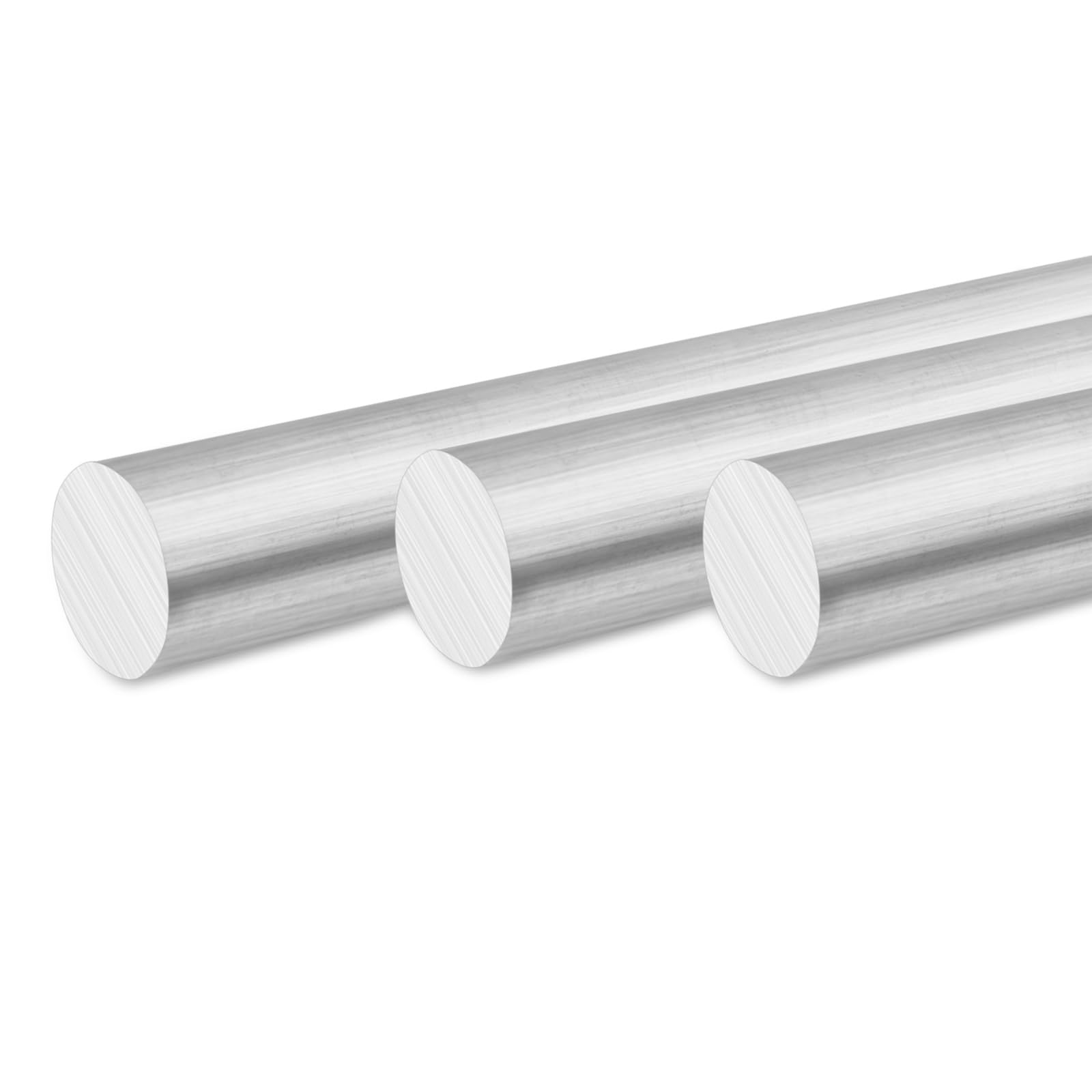 3PCS 1 Inch 6061 Aluminum Round Bar Stock - Solid Extruded Lathe Bar, 16 Inch Aluminum Rod for Industrial Use, DIY Projects & Crafting - Perfect for Metalworking, Home Improvement & Workshop Applications