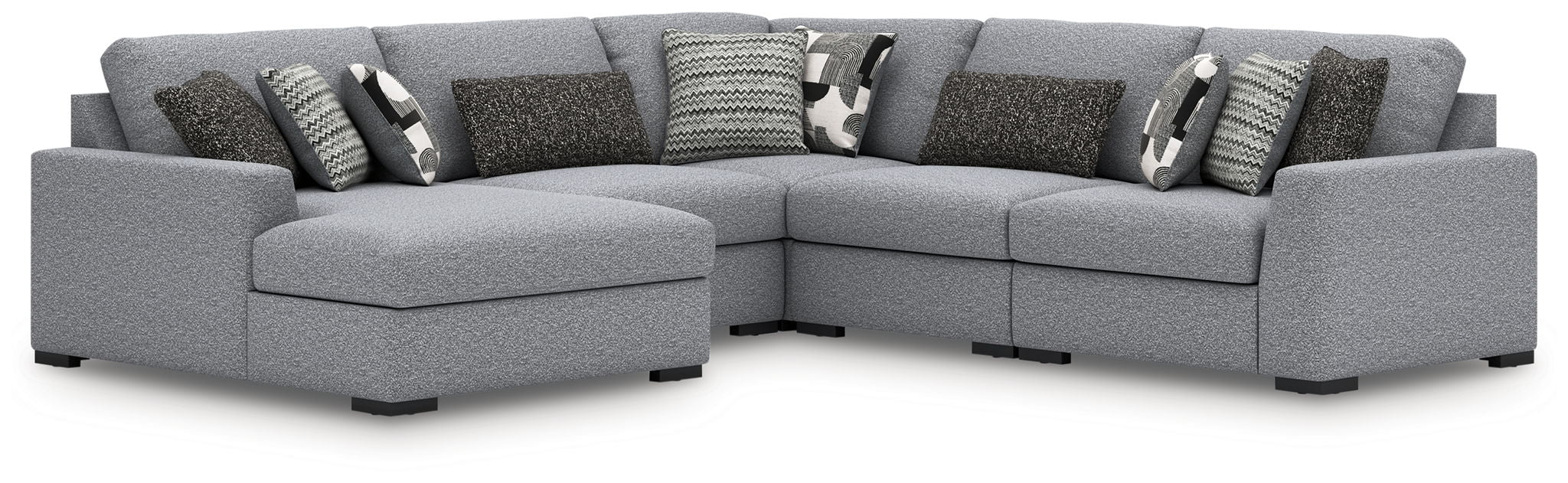 Bealton Modern Sectional Sofa with Reversible Chaise - Comfortable L-Shaped Couch for Living Room, Family Room & Apartment - Soft Upholstered Fabric & Sturdy Frame