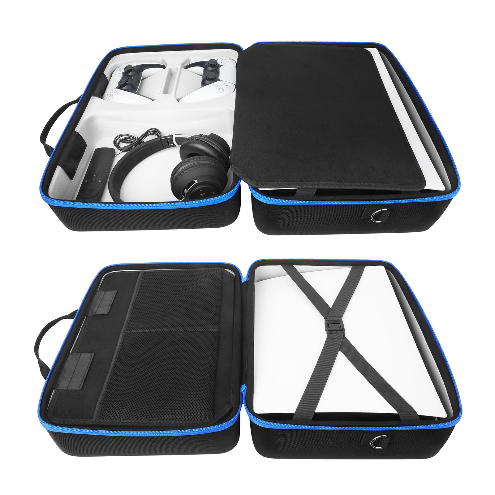 Premium Hard Shell Travel Case for Playstation 5 Console (PS5 Disc/Digital Edition) - Protective Storage Bag for PS5 Controllers & Accessories | Durable Carrying Solution for Gaming, Travel & Home Storage