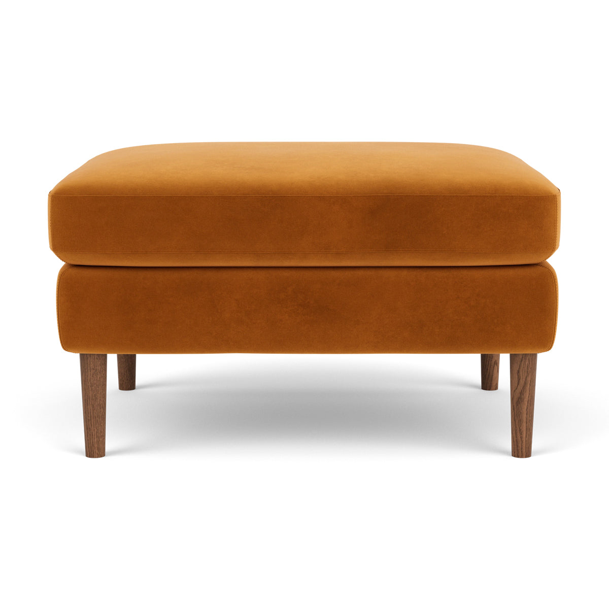 Luxury Velvet Ottoman Stool - Soft Tufted Storage Bench for Living Room, Bedroom & Entryway - Modern Home Decor & Extra Seating