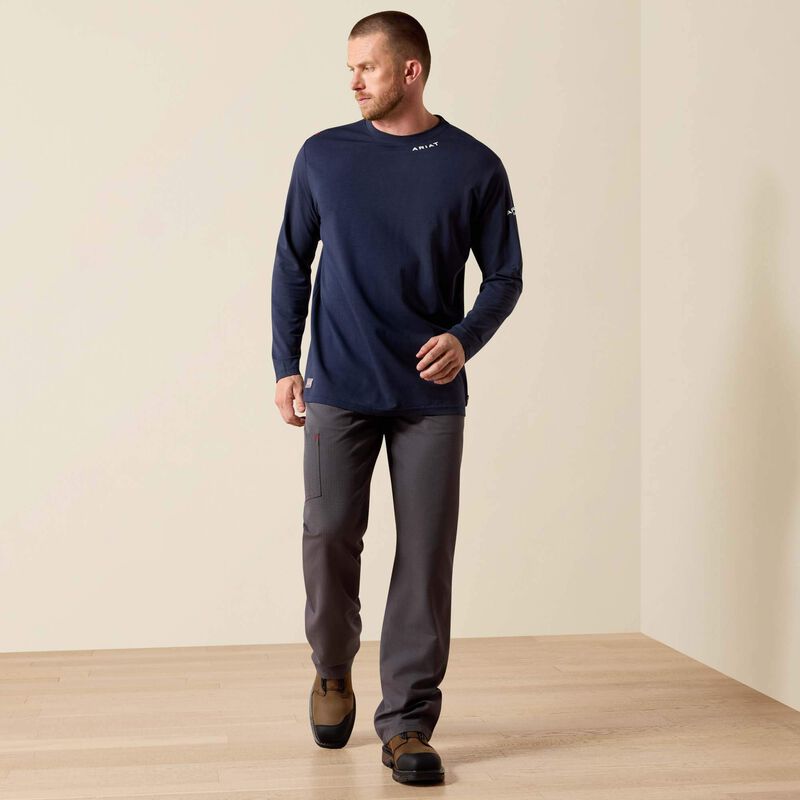 Ariat Men's FR Baselayer T-Shirt - Flame Resistant Work Shirt for Construction, Oilfield & Outdoor Jobs
