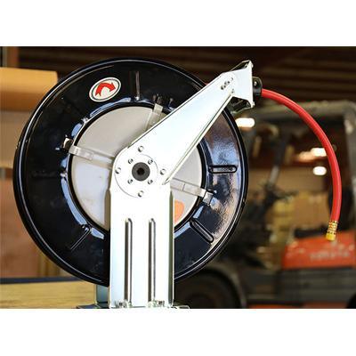 RANGER RH 50PL 50 Foot Heavy Duty Retractable Air Hose Reel with Durable Hose - Perfect for Garage, Workshop, and Industrial Air Compressor Use
