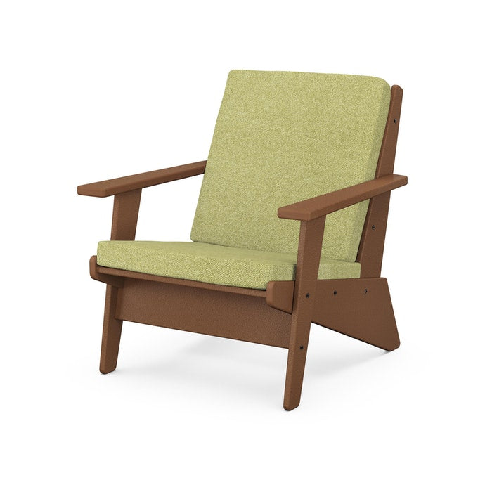 POLYWOOD Riviera Modern Outdoor Lounge Chair - Durable & Weather-Resistant Patio Furniture for Poolside, Garden, and Backyard Relaxation