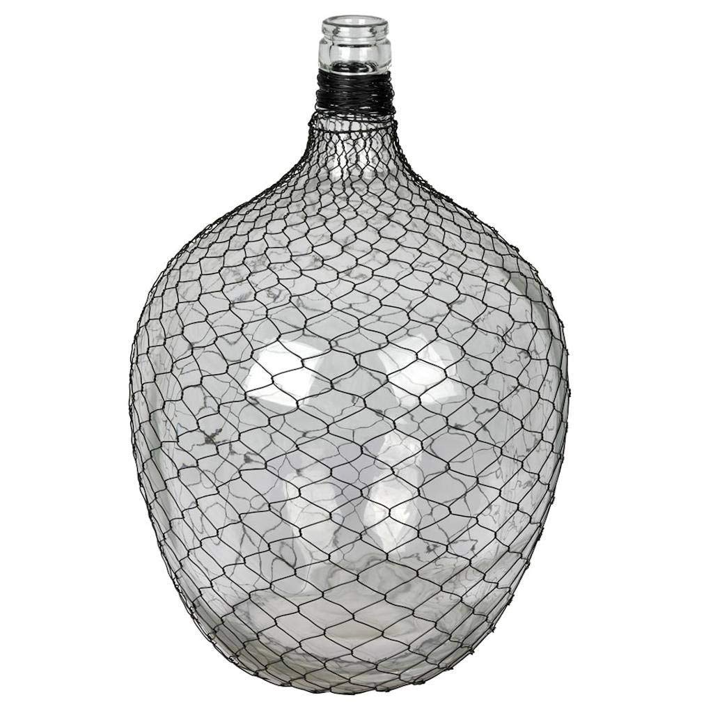 Vickerman 20 Inch Clear Glass Vase - Elegant Floral Centerpiece for Weddings, Home Decor & Event Arrangements