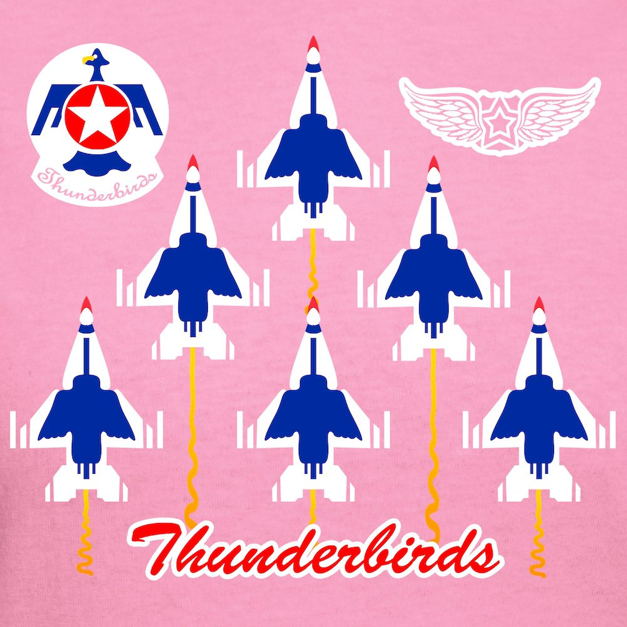 Thunderbirds Women's Dark Cotton T-Shirt - Soft & Comfortable Casual Tee for Everyday Wear | Perfect for Outings, Work & Relaxation