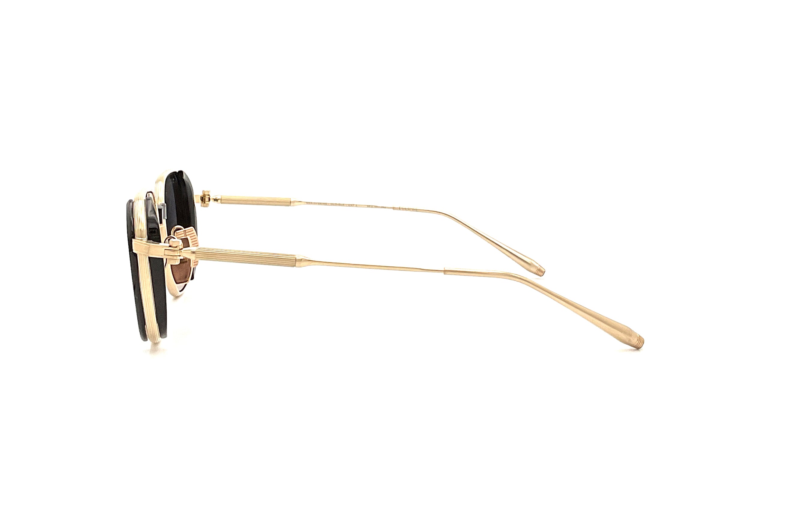 Akoni Eclipse Sunglasses - Black & Brushed 12k Gold Aviator Style - Perfect for Driving, Outdoor Sports & Fashion Accessories