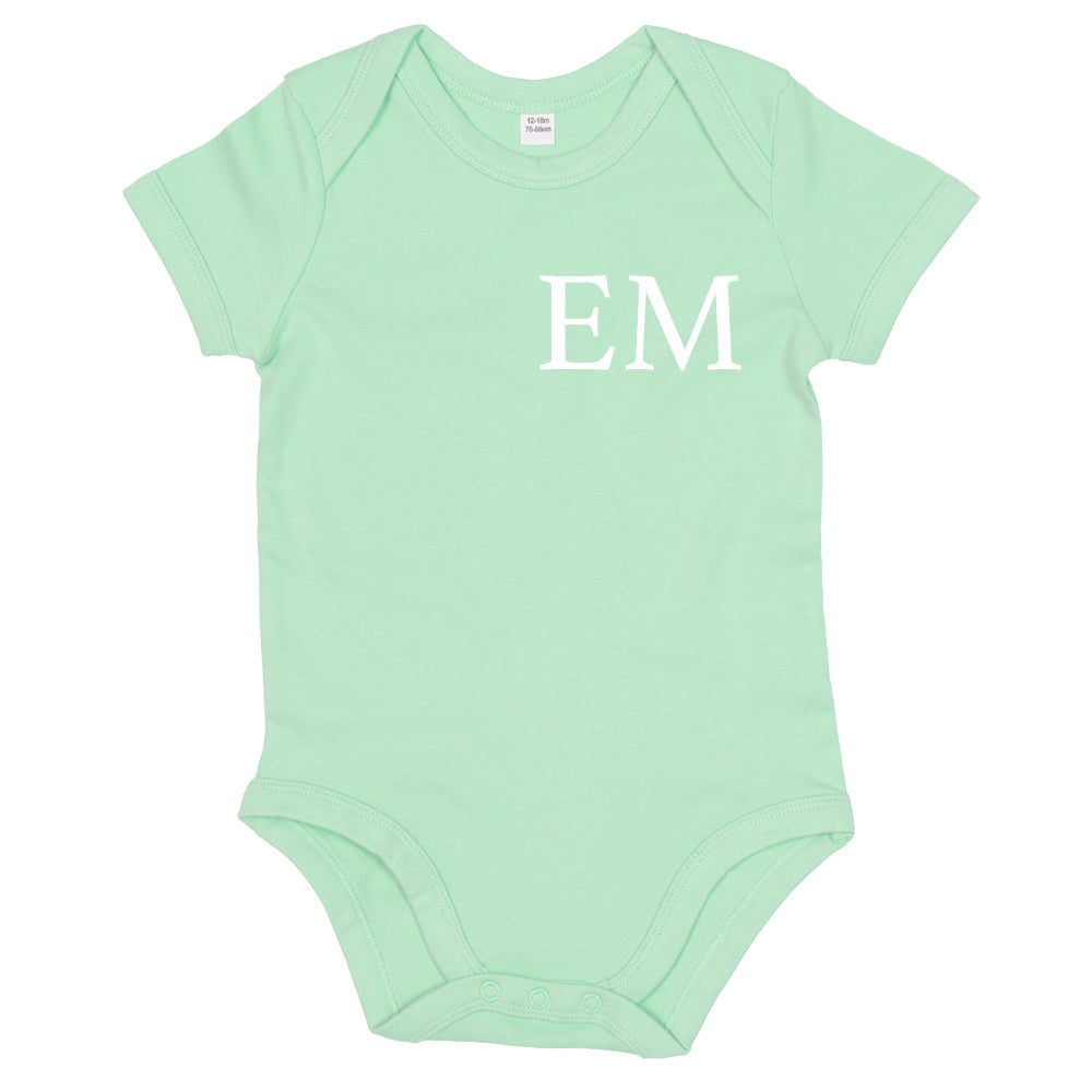 Personalized Baby Vest with Initials - Custom MRK X Monogram for Newborns & Infants - Perfect for Gifts, Photo Shoots & Everyday Wear